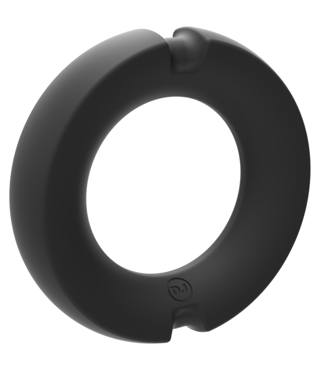 Doc Johnson Doc Johnson SteelFlex Cockring 50mm Zwart Met Siliconen Comfortband