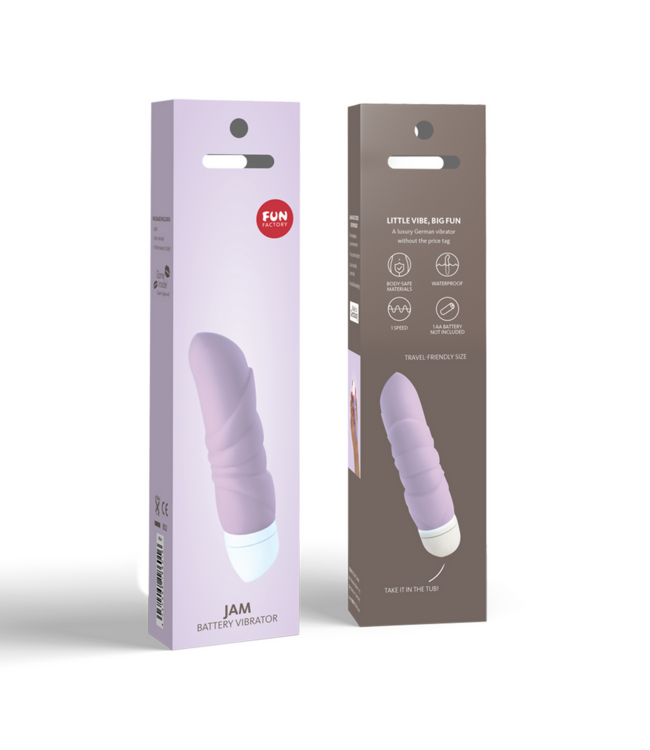 Fun Factory Fun Factory Compacte Reisvibrator Lila Met Zachte Ribbels En Siliconen Coating