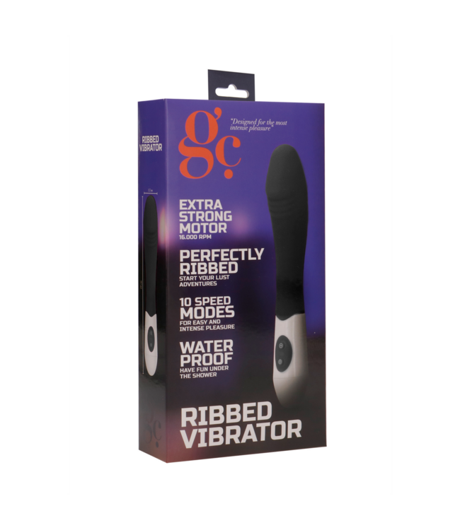 GC Siliconen Vibrator Met Realistische Eikel 10 Standen 19 cm GC by Shots