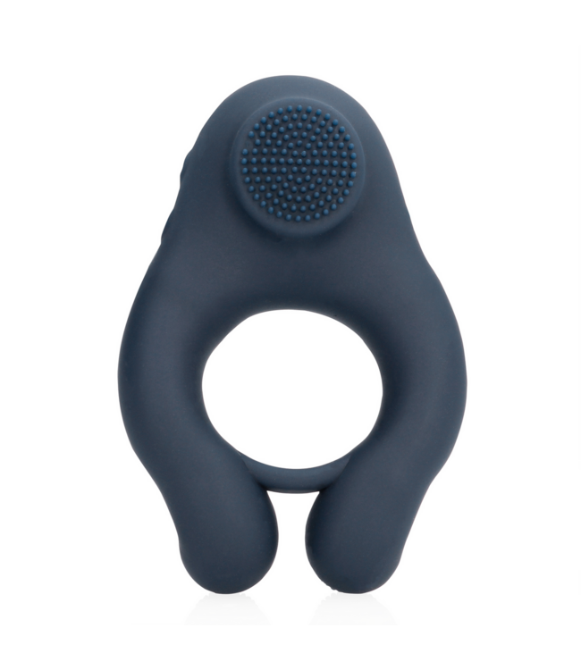 Loveline Vibrating Indigo Cock Ring for Couples with Clitoral Stimulation
