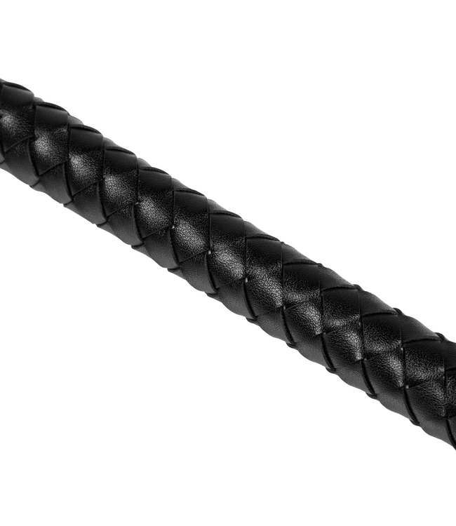 Ouch! Devil's Tail Metal Anal Plug - 15cm Black & PU Leather Seduction