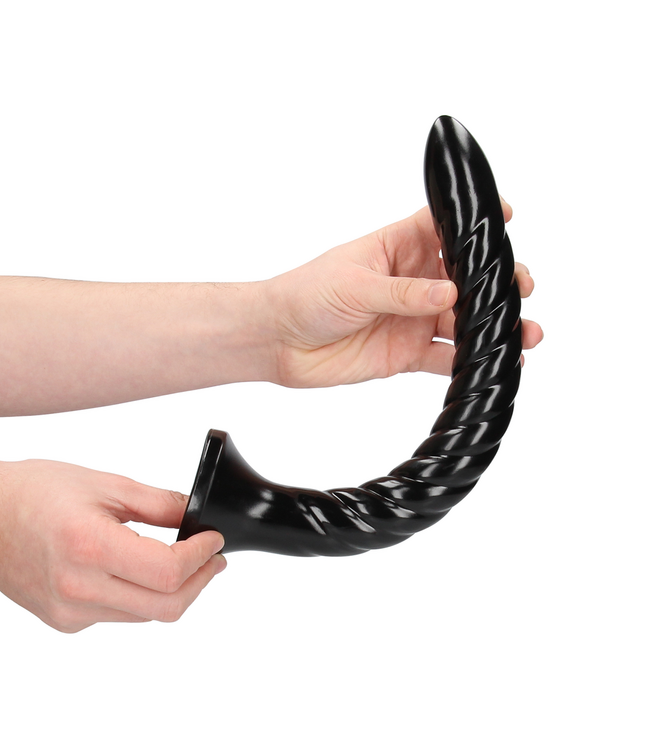 Ouch! Drehbarer Analgenuss – Flexibler Dildo mit 3 Texturen & Saugnapf