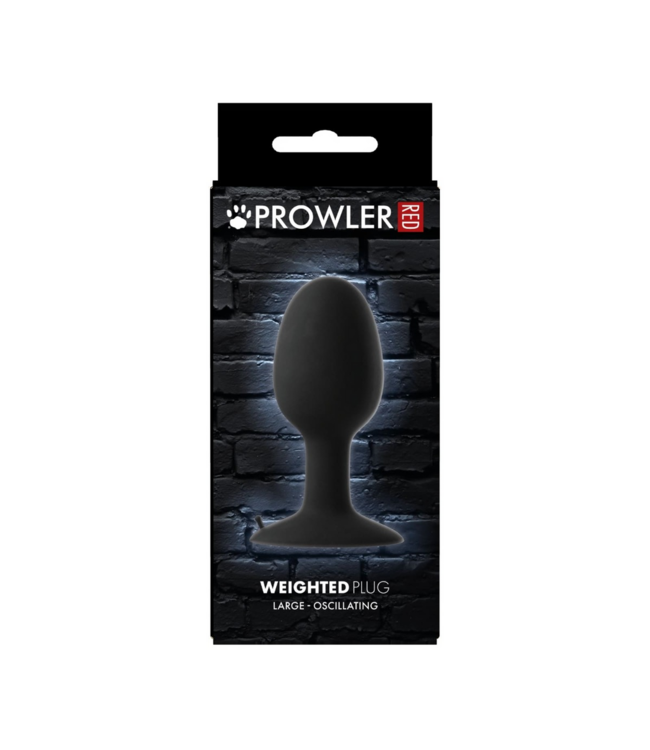 Prowler Red Prowler RED Oscillating Weighted Butt Plug Large 14 cm - Met Beweegbare Stalen Bal