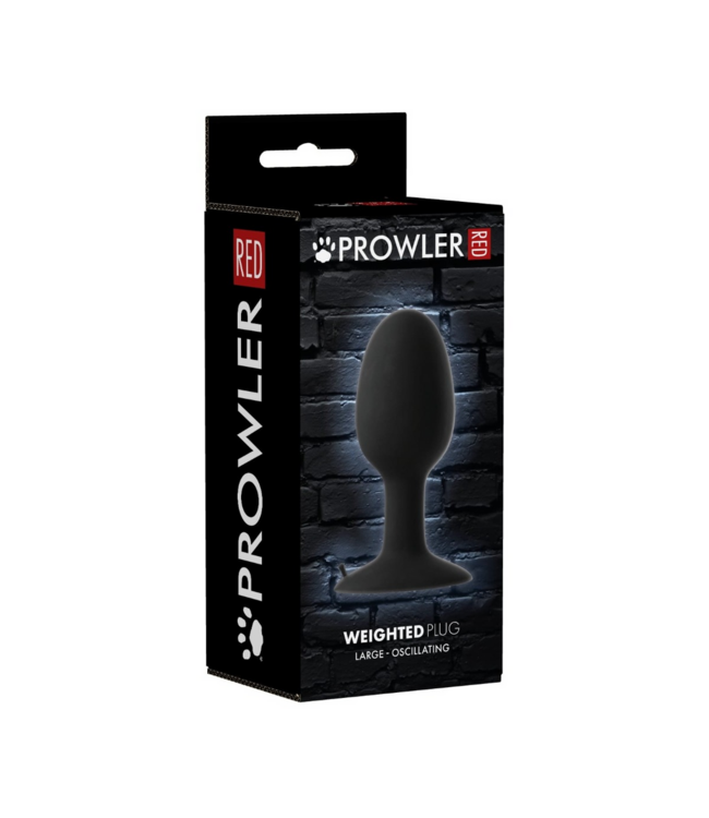 Prowler Red Prowler RED Oscillating Weighted Butt Plug Large 14 cm - Met Beweegbare Stalen Bal