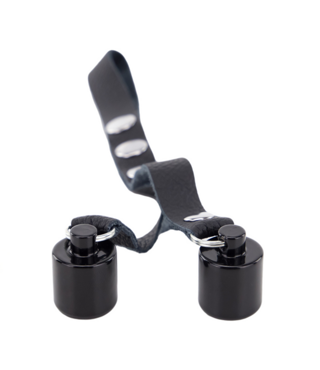 Red Leather Premium Leren Ballstretcher Met 2 x 50g Zwarte Gewichten Voor Comfort