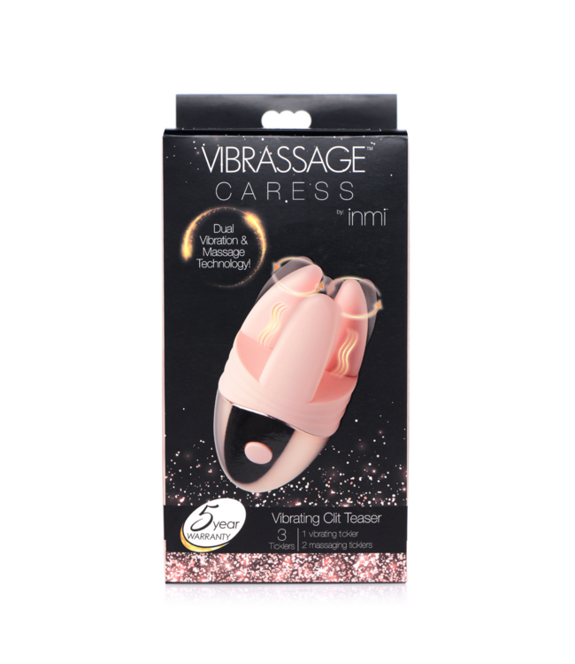 XR Brands Vibrassage Dubbele Vibratie Clitoris Teaser Met Massagetechnologie Roze