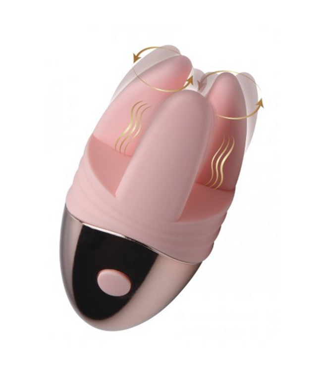 XR Brands Vibrassage Dubbele Vibratie Clitoris Teaser Met Massagetechnologie Roze