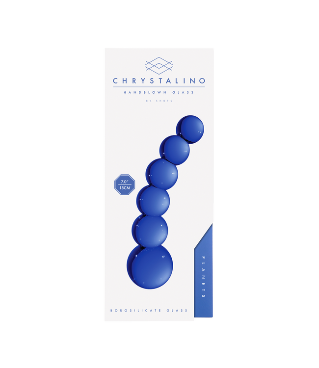 Chrystalino Luxury Planets Glass Dildo - 18.5cm Borosilicate for Pleasure & Play