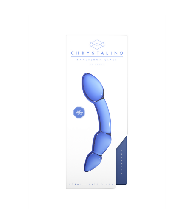 Chrystalino Chrystalino Glazen Dildo 18 cm Van Borosilicaat Voor Veilig Temperatuurspel