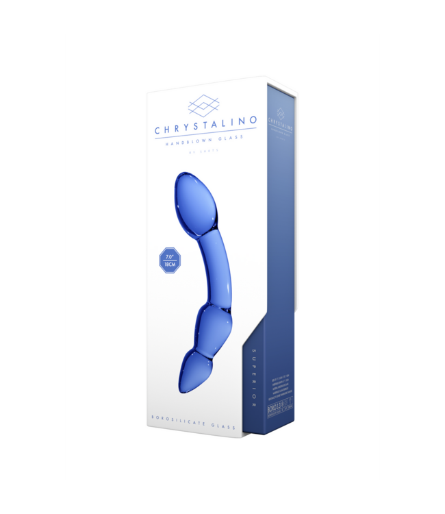 Chrystalino Chrystalino Glazen Dildo 18 cm Van Borosilicaat Voor Veilig Temperatuurspel