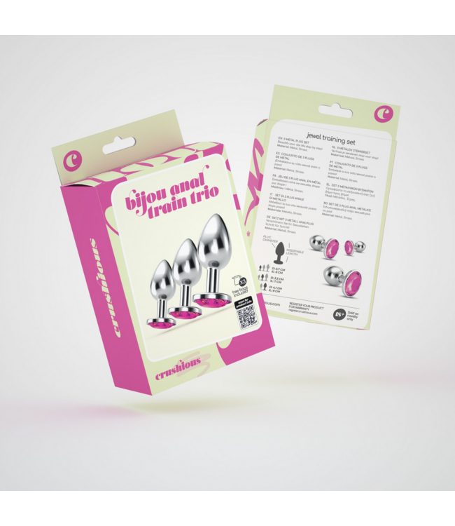 Crushious Bijou Analplug Trio – Luxuriöse Juwelen in 3 sanften Größen