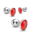 Crushious Bijou Analplugs Trio Rot – Elegante Juwelen für sinnliche Momente