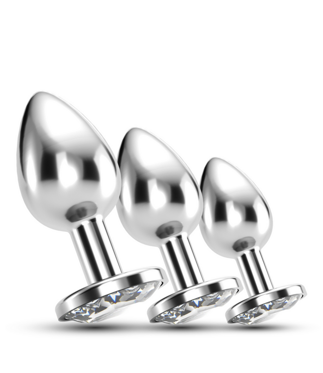 Crushious Crushious Bijou Anal Train Set Met 3 Metalen Pluggen Voor Geleidelijke Training