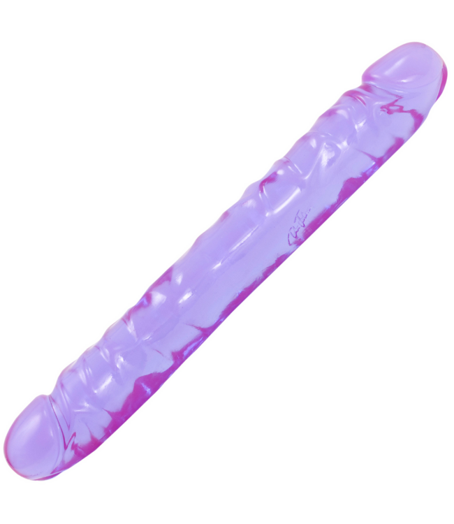 Doc Johnson Doc Johnson 12 Crystal Jellies Flexibele Dubbele Dildo 30,2 cm Paars
