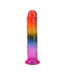 Doc Johnson Doc Johnson Crystal Jellies 7,5 cm Flexibele Regenboog Dildo 19,6 cm