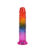 Doc Johnson Doc Johnson Crystal Jellies 7,5 cm Flexibele Regenboog Dildo 19,6 cm