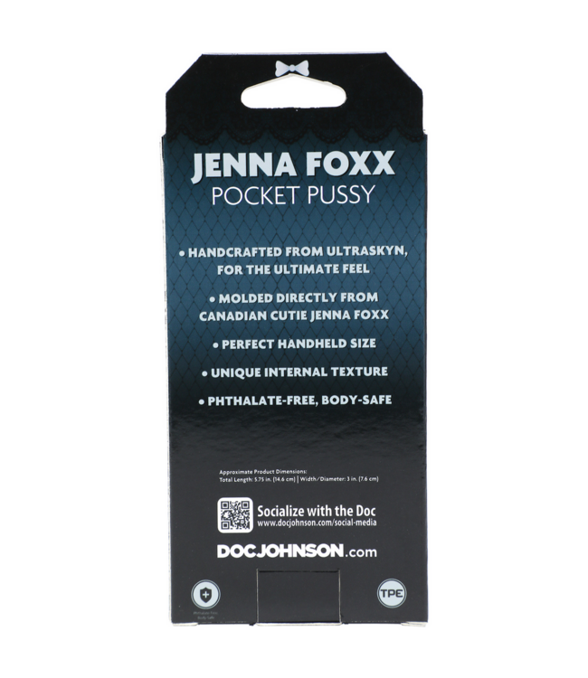 Doc Johnson Jenna Foxx ULTRASKYN Handgemaakte Hardshell Stroker Met Verstelbare Druk