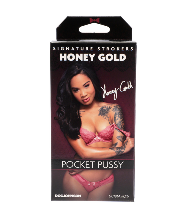 Doc Johnson ULTRASKYN Signature Stroker Van Honey Gold Met Realistische Warmte