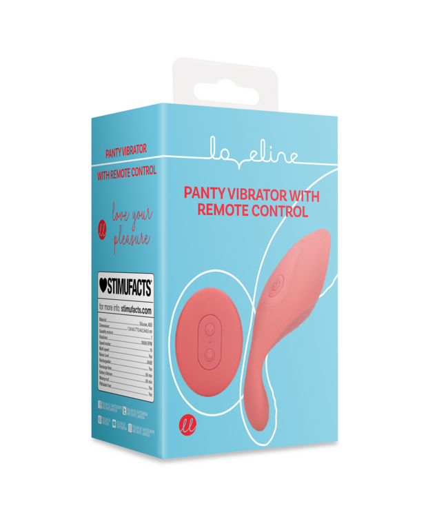 Loveline Loveline Strumpfhosen-Vibrator Rot – Diskreter Spaß mit Fernbedienung