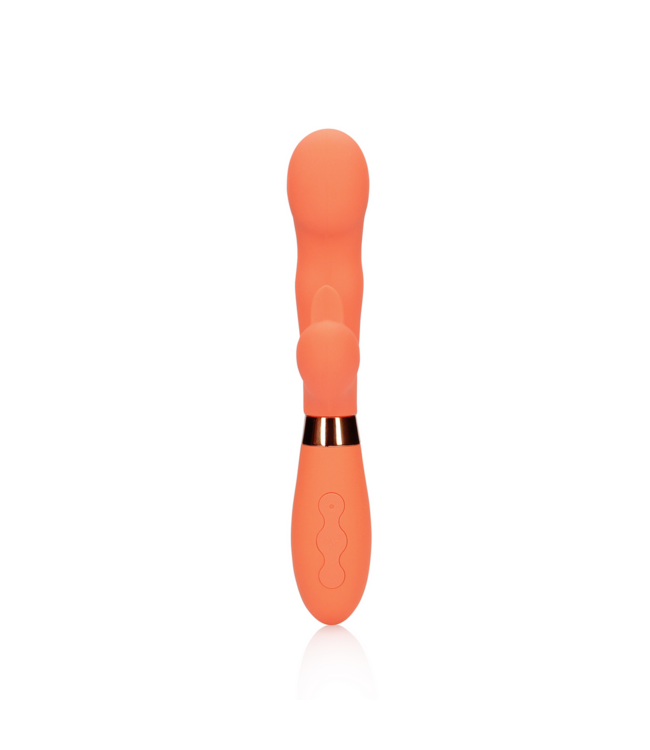 Loveline Loveline Siliconen Rabbit Vibrator Met Geribbelde Clitorisstimulator En G-Spot