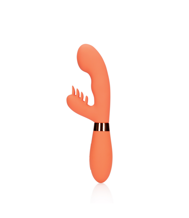 Loveline Loveline Siliconen Rabbit Vibrator Met Geribbelde Clitorisstimulator En G-Spot
