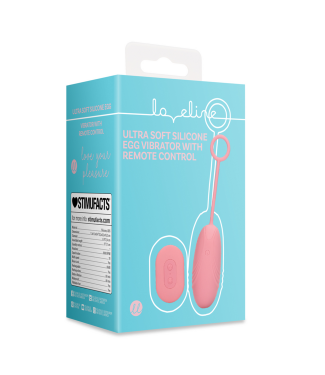 Loveline Roze Siliconen Draadloze Eivibrator Met Afstandsbediening Voor Discreet Gebruik