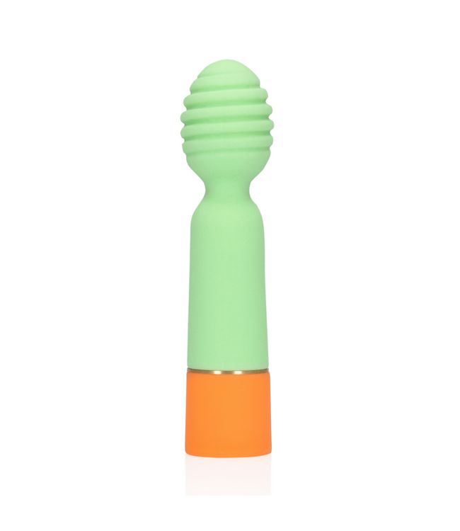 Loveline Loveline USB Oplaadbare Geribbelde Mini Vibrator Compact Groen