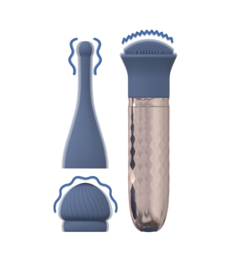 Loveline Loveline By Shots Verwisselbare Vibrator Met 10 Modi En 7000 Tpm – Blauw