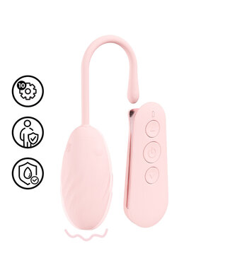 Loveline Loveline Paris 10-Functies Roze Siliconen Ei Vibrator Met Stil Motor
