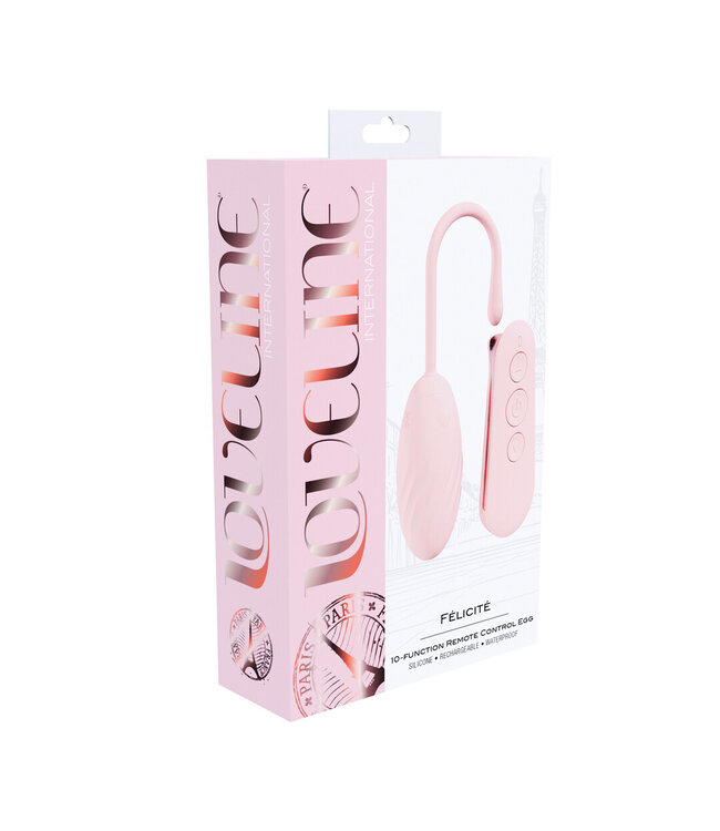 Loveline Félicité 10-Stufen-Ei-Vibrator in Rosa – Leise & Wasserdicht