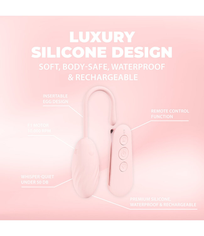 Loveline Félicité 10-Speed Pink Egg Vibe - Powerful, Discreet, Waterproof Pleasure