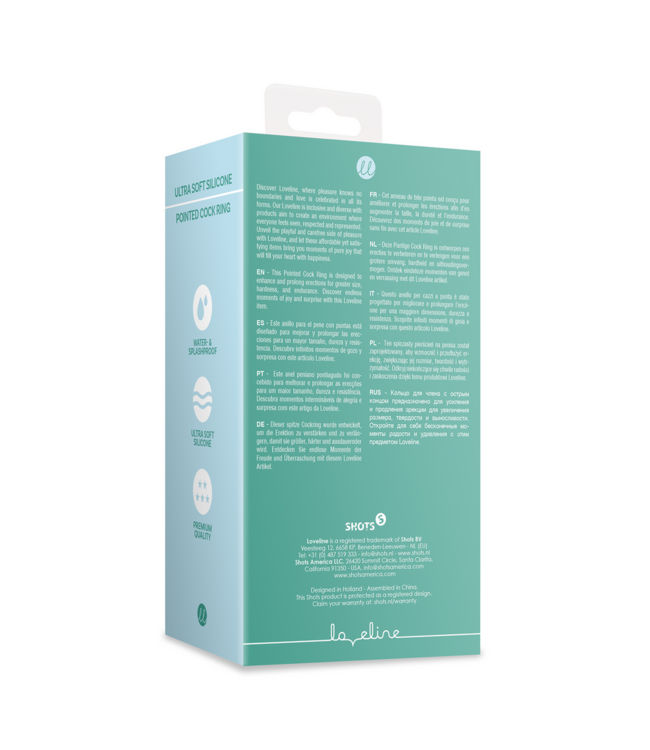 Loveline Loveline Silicone Cockring Groen Voor Versterkte Erectie En Uithoudingsvermogen