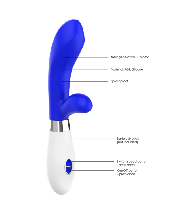 Luminous by Shots Luminous Dual Motor Vibrator Met 10 Snelheidsstanden Voor Clitoris En G-Spot