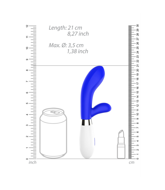 Luminous by Shots Achilles Dual Motor Silicone Vibrator for Clitoral & G-Spot Pleasure