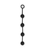 Ouch! Large Black Silicone Anal Beads - Comfort, Pleasure & Discreet Use