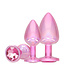 Ouch! International by Ouch! Paris Collection Aluminium Roze Anale Plug Set 3-delig