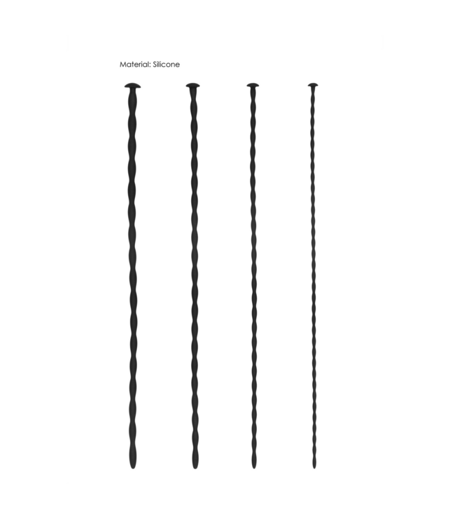 Ouch! Silicone Spiral Screw Plug Set - Ultimate Urethral Pleasure for All Levels