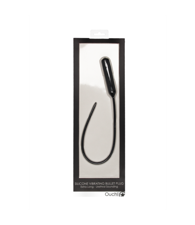 Ouch! Silikon-Vibrationsplug 45 cm – Flexible Harnröhrensonde für Genuss
