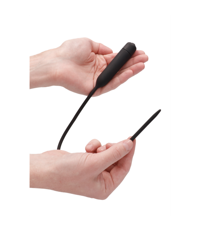 Ouch! Silikon-Vibrationsplug 45 cm – Flexible Harnröhrensonde für Genuss