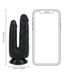 RealRock Realistischer Double Trouble Dildo 15,2 cm Schwarz mit Saugnapf