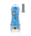 RealRock Compacte Blauw TPE Masturbator Met Ribbelstructuur Voor Intens Genot