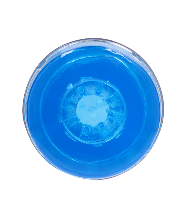 RealRock Compacte Blauw TPE Masturbator Met Ribbelstructuur Voor Intens Genot
