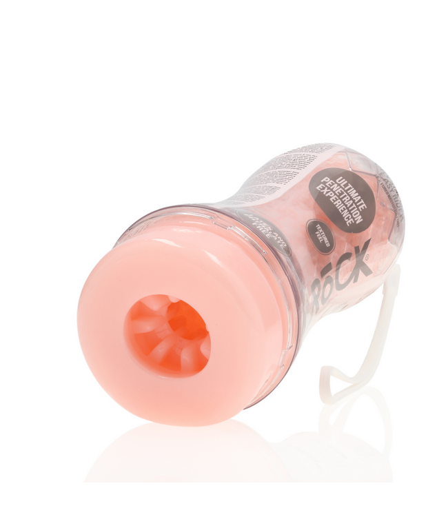 RealRock Realistic Ribbed Easy Rider Masturbator - Soft & Stretchy Pleasure
