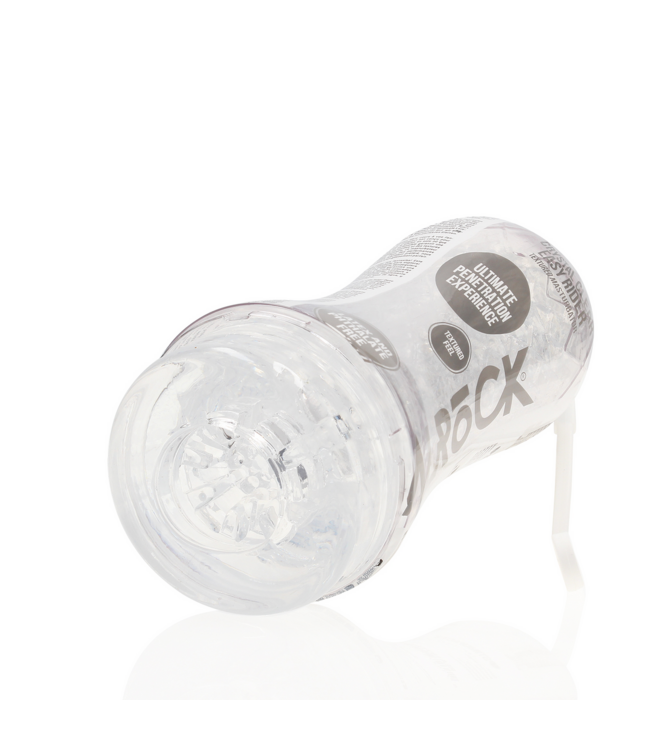 RealRock Transparent Easy Rider Masturbator – Ribbed for Ultimate Pleasure