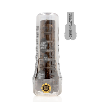 RealRock Compact Realistic Black Masturbator - Intense Pleasure On-the-Go