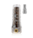 RealRock Schlanker Easy Rider Masturbator Schwarz – Realistische Stimulation