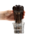 RealRock Compact Realistic Black Masturbator - Intense Pleasure On-the-Go