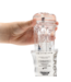 RealRock Transparante TPE Masturbator Met Geribbelde Textuur Voor Intens Genot