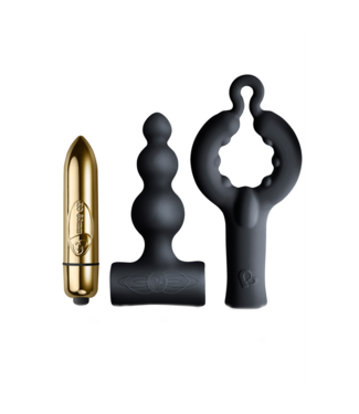 Rocks-Off Silhouette Be Mine4USA Couples Vibrator Set Met T-Vormige Bubbles Stimulator