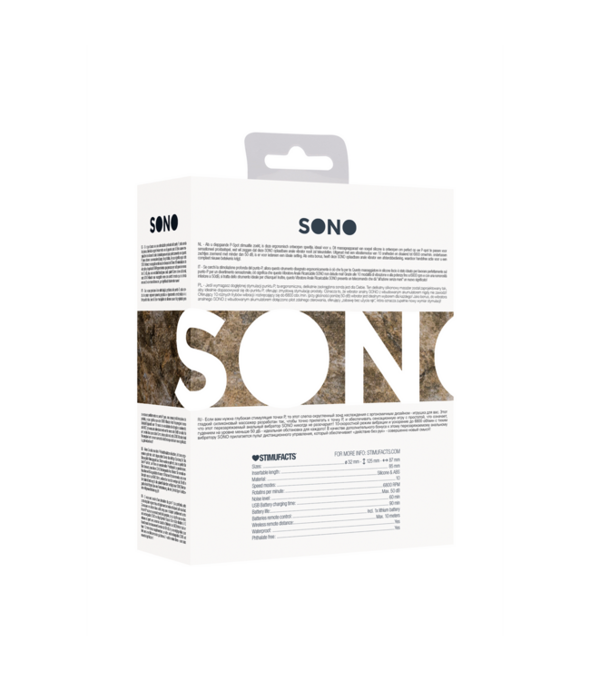 Sono SONO P-Spot Rechargeable Anal Stimulator - 10 Speeds & Silent Vibes